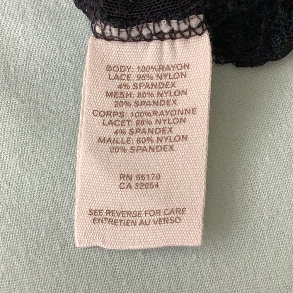 Free People Free Flowing Black Jersey Knit Blouson Tank with Open Lace Back - Picture 11 of 11